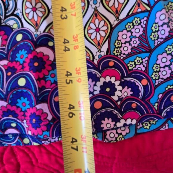 MSK Womens Mixed Color Print Twist Front Midi Dress Size Large - Picture 9 of 12